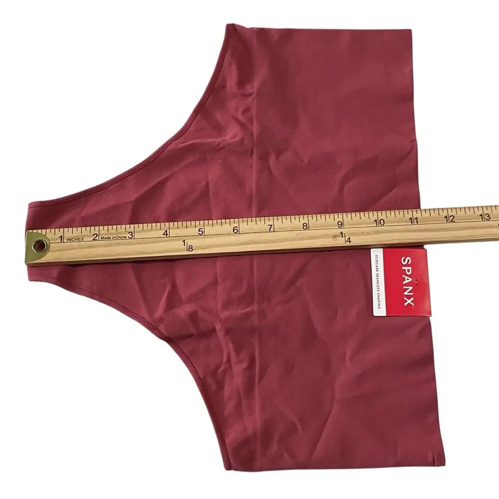 Spanx Womens Panties Thong Size 2X Red Ecocare Seamless Shaping Panty Underwear